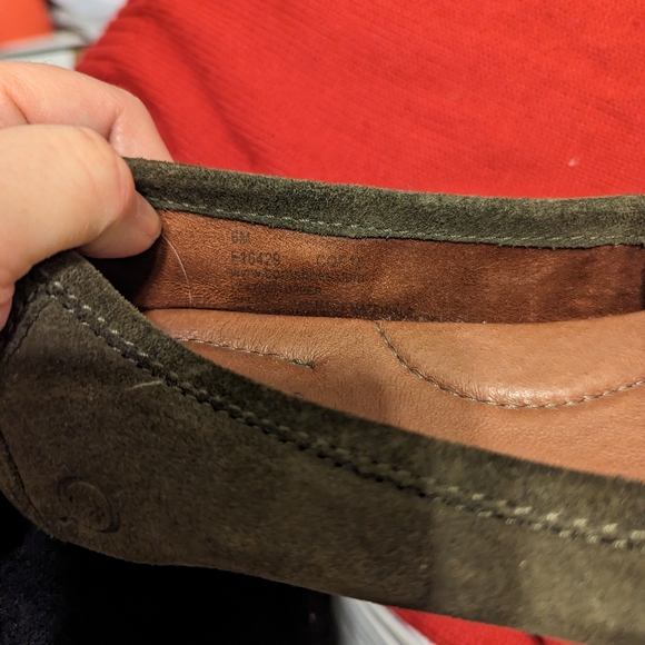 Born Malena Suede Driving Loafer - olive green color - Picture 5 of 5